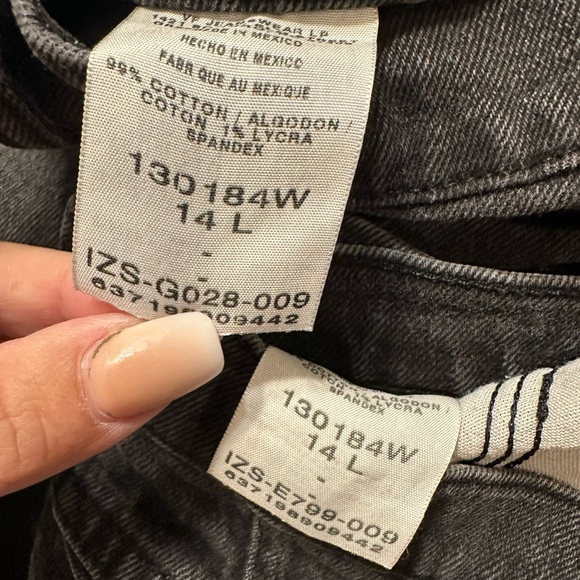 Lot 2 Rider by Lee Jeans Women’s 14L Black High Rise Tapered Mom Jeans Vintage - Picture 6 of 13